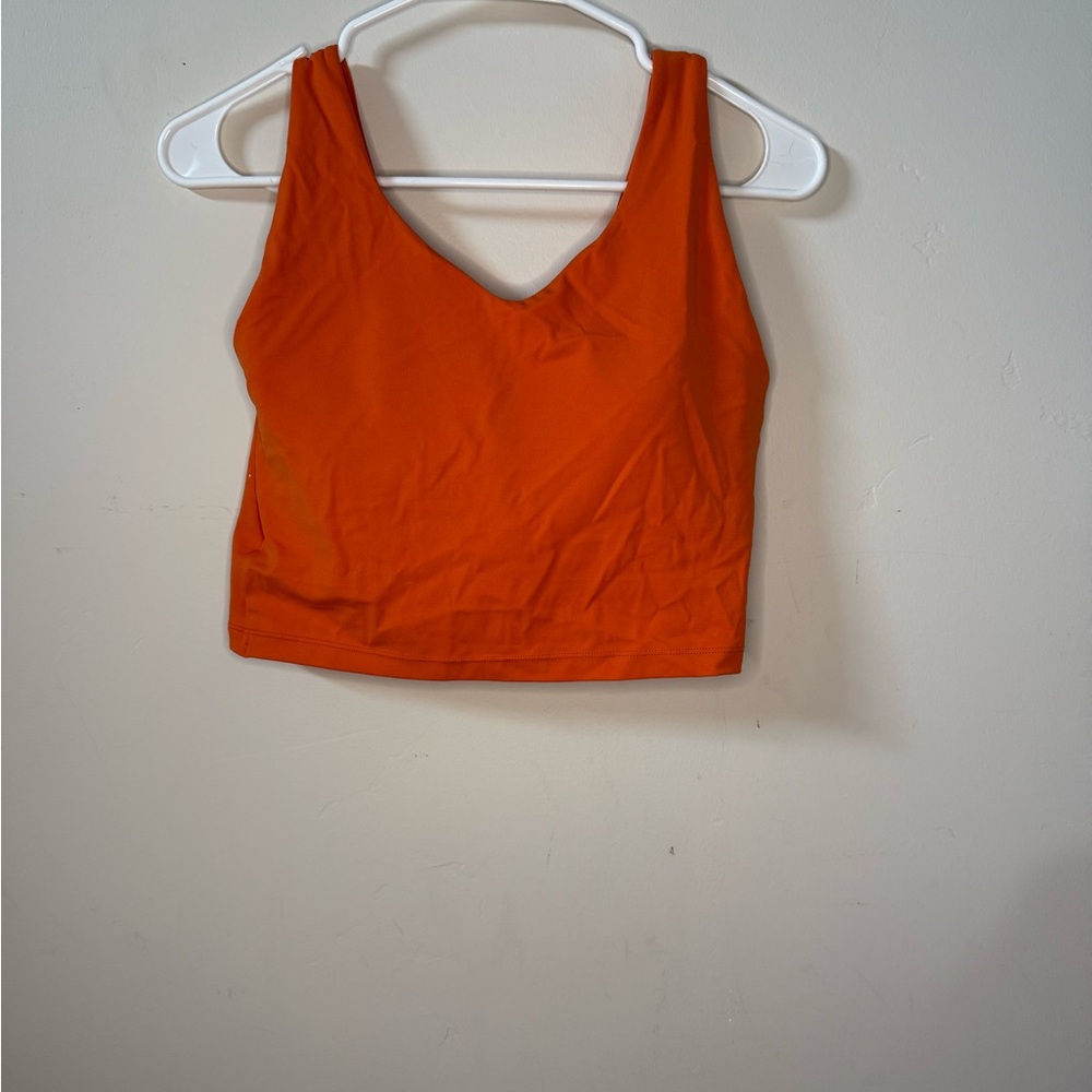 Orange Sleeveless Top